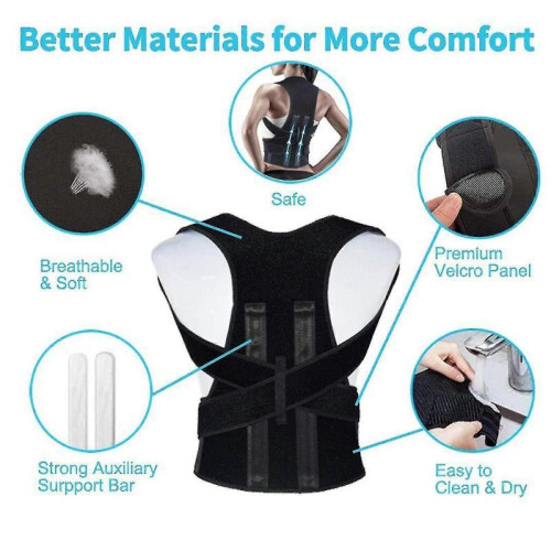 (S) Back Corrector Straightener -posture Corrector Full Back Brace For Women & Men - Posture Correction 1