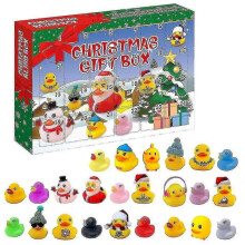 24 Days Christmas Advent Calendar Countdown Calendar with Rubber Ducks for Kids Children Teens Friends Xmas