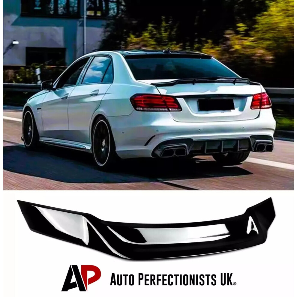 For Mercedes E Class W212 Ducktail Psm High Kick Boot Spoiler Wing! Black 5061072660757