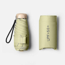 (Matcha Green) Sun Umbrella Mini-Portable Pocket Sun Protection UV Protection Sun Umbrella rain or Shine Dual-use Umbrella Sun Umbrella