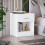 Home Discount (White) Riano 1 Drawer 1 Shelf Bedside Chest Nightstand 8