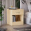 Home Discount (Pine) Riano 1 Drawer 1 Shelf Bedside Chest Nightstand 8