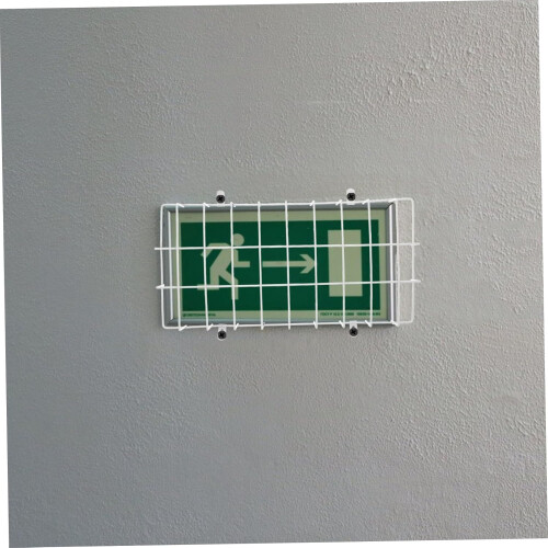 protective cover for control lamp emergency light protection exit sign plate cable management guard 1