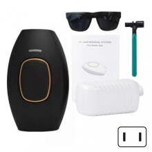 (US plug, Black) IPL Laser Hair Removal Device for Home Use - 5 Adjustable Levels, Painless Hair Removal for Legs, Armpits & Bikini
