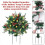 (46cm, Single) Pre-Lit Artificial Urn Filler Pathway Tree Ornaments for Home Party Decoration 3