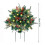 (40cm, Double) Pre-Lit Artificial Urn Filler Pathway Tree Ornaments for Home Party Decoration 2