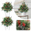 (40cm, Double) Pre-Lit Artificial Urn Filler Pathway Tree Ornaments for Home Party Decoration 4