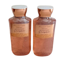 Bath & Body Works Shea + Vitamin E Shower Gel Set of 2 10oz Each (Sweet Cinnamon Pumpkin)
