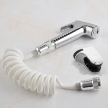 (Style D Easy to install Complete parts) Chrome Muslim Shower Head Hose Bidet Shattaf Douche Spray Tap Toilet Hygienic Hot