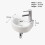 BELOFAY Modern Design Bathroom Ceramic Basin Sink 3