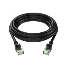 (15m) CAT5 Ethernet LAN Network Internet Patch Cable Lead - Black