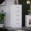 Vida Designs (White) Riano 5 Drawer Narrow Chest Bedroom Storage Unit 6