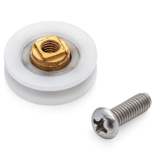 4 x Shower Door Rollers/Runners/Wheels 19mm Wheel Diameter L041 1