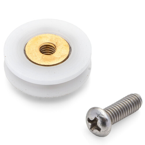 4 x Shower Door Rollers/Runners/Wheels 19mm Wheel Diameter L041 2