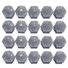 (17, White) Diamond Glitter Rhinestone Car Tire Valves Caps Handmade Shiny Dustproof Auto Tire Screw Decorative
