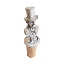 (Add a Gift Pouch) Isambard Kingdom Brunel Pewter Bottle Stopper