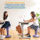 ECR4Kids Sitwell Wobble Stool with Cushion Adjustable Height Active Seating Eggplant 5