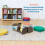 ECR4Kids Tabletop Book Display Adjustable Library Storage Grey Wash 5