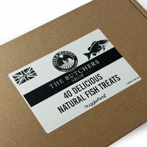 HugglePets HugglePets Assorted Natural Dog Fish Treat Box (40pcs) 2