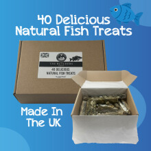 HugglePets Assorted Natural Dog Fish Treat Box (40pcs)