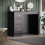 Vida Designs (Black) Riano 3 Drawer Dressing Table Makeup Computer Desk 5