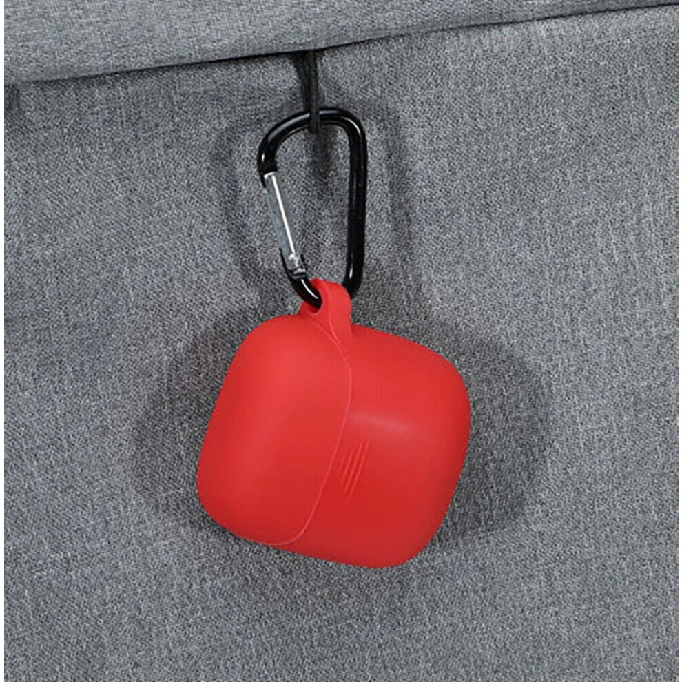 (Red) Silicone Case Earphone Pouch Cover With Carabiner For Jbl Tune 225Tws 220Tws New Red 4069369067358