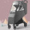 Universal Stroller Rain Cover Linen Gray Weather Shield 10
