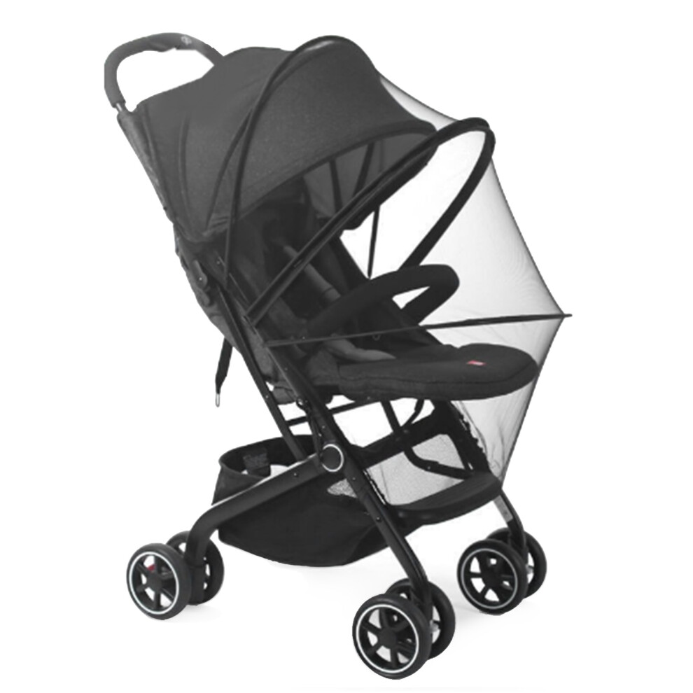Universal Foldable Baby Stroller Repellent Net Black Edge