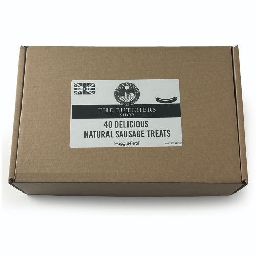 HugglePets HugglePets Assorted Natural Dog Sausage Treat Box (40pcs) 2