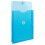 JAM PAPER Plastic Envelopes with Button & String Tie Closure - 6 1/4 x 9 1/4 - Blue - 3/Pack 5