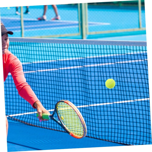 Pack of 6 Elastic Tennis Balls for  Training Light Green Rubber 2