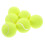 Pack of 6 Elastic Tennis Balls for  Training Light Green Rubber 1