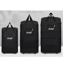(88cm/34.65in) Wheel Extra Large Lightweight Luggage Trolley Suitcase Travel Bag Collapsible