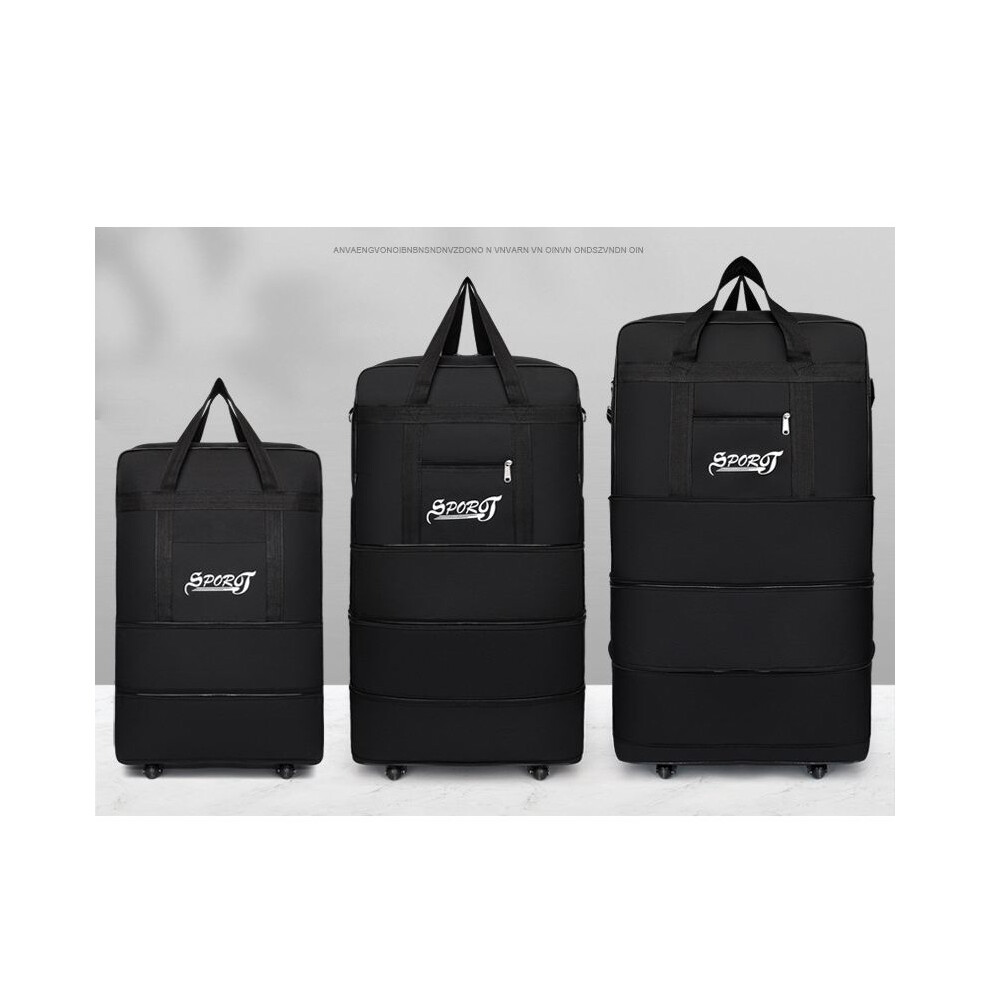 (88cm/34.65in) Wheel Extra Large Lightweight Luggage Trolley Suitcase Travel Bag Collapsible