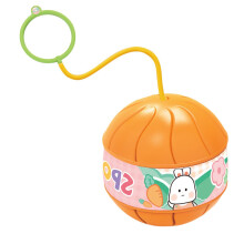 Ankle Jumping Ball for , Jump Ball, Wheel Jumping Ball, Light Flash Sports, Colourful Fitness Ball, Indoor Outdoor Play Toy Orange