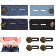 Pack of 8 trouser waistband extensions, elastic button for jeans, skirts