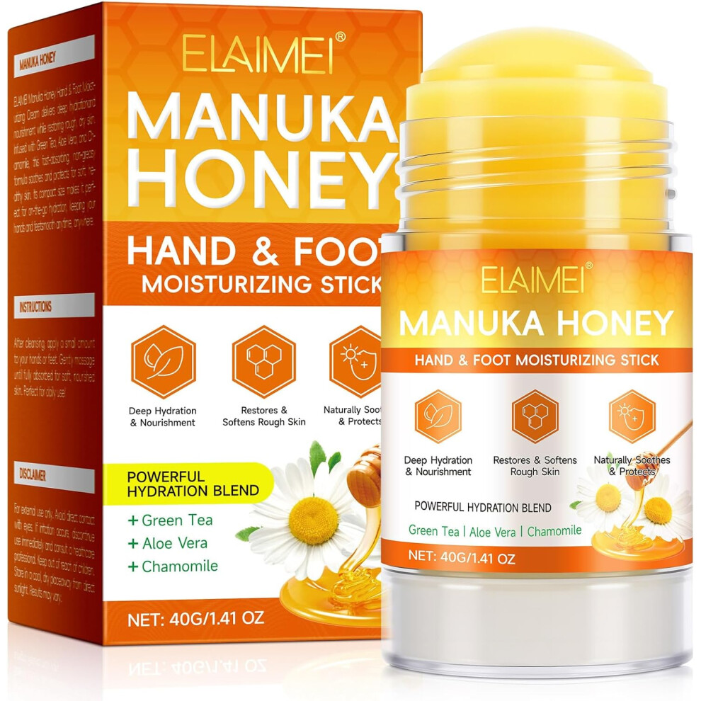 Gogerstar Cream Manuka Honey Foot For Cracked Heels And Dry Skin, Soothing Natural Hand For Dry, Rough Skin, Deep Nourishment For Feet & Hands