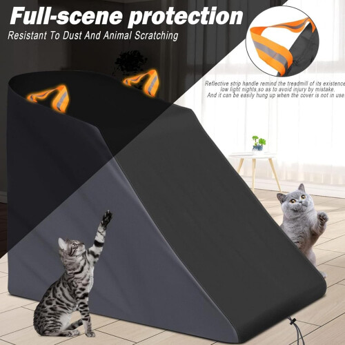 treadmill cover – weatherproof protective covers with reflective grip 1