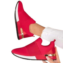 (36, Red) Women Trainers Sneakers Running Sports Shoes