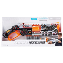 XSHOT Skins Lock Blaster, 16 x Air pocket Technology Foam Darts, Air Pocket Dart