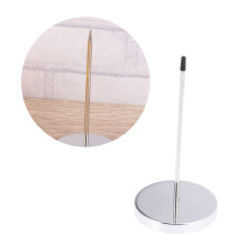 metal desk check holder straight rod receipt holder receipt holder metal base thick rod 3pack office tool