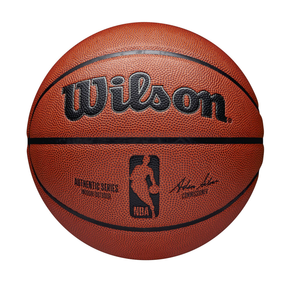WILSON NBA Authentic Indoor/Outdoor Basketball - Brown Size 6-28.5""""