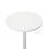 Deluxe Como Poseur Table, Round White Wood Top with Chrome Base 2