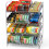 Simple Houseware 2 Tier Stackable Can Rack Silver 2 Pack 5