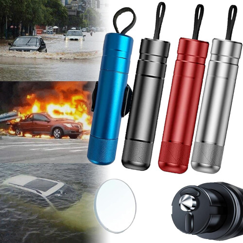 Safe Pro X Car Emergency Escape Tool, Automatic Window Hammer for Land and Underwater Black 2