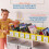 ECR4KIDS Linking Book Bin Interlocking Storage Neon Yellow 10-Piece 5