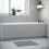 NES Home Nes Home Matt Grey 1700mm Water Proof Durable PVC Front Bath Panel 15mm Thick 1