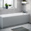 NES Home Nes Home Matt Grey 1700mm Water Proof Durable PVC Front Bath Panel 15mm Thick 2