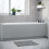 NES Home Nes Home Matt Grey 1800mm Water Proof Durable PVC Front Bath Panel 15mm Thick 1