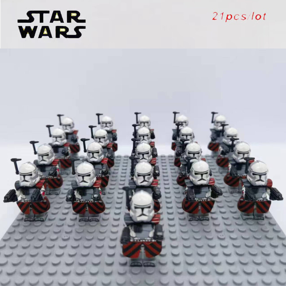 Bonxaif (Arc Trooper Colt) 21Pcs Star Wars Clone Trooper Corps Captain Commander Minifigures Fit Lego